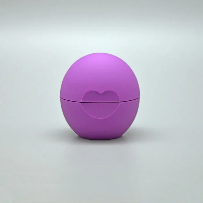 
Plastic Cosmetic container Custom empty round ball shaped mini cute round ball empty lip balm 