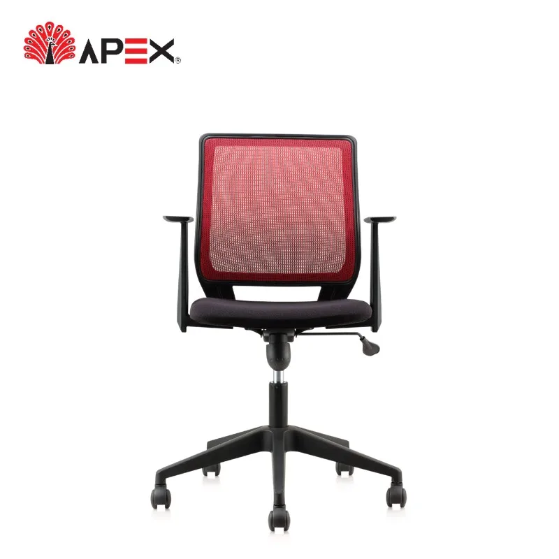 Apex Office Furniture Adjustable Arm Backrest Flexible Neco Mesh Mini Low Back Chair