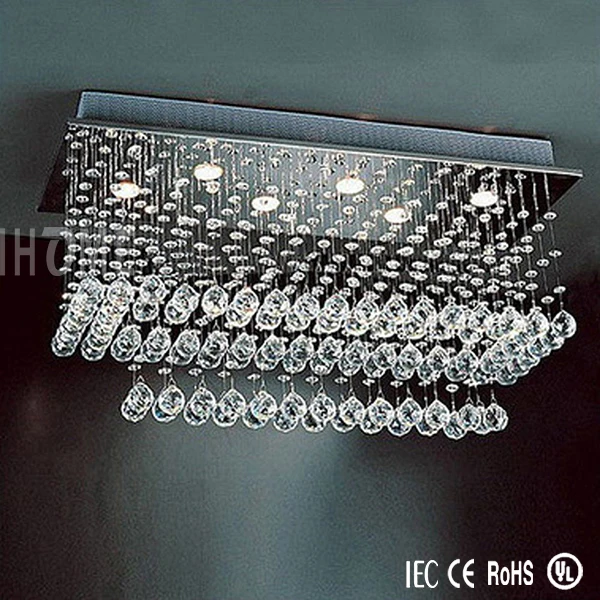 Горячая продажа покрытия 3 слоя прямоугольный современный LED потолочная люстра для дома