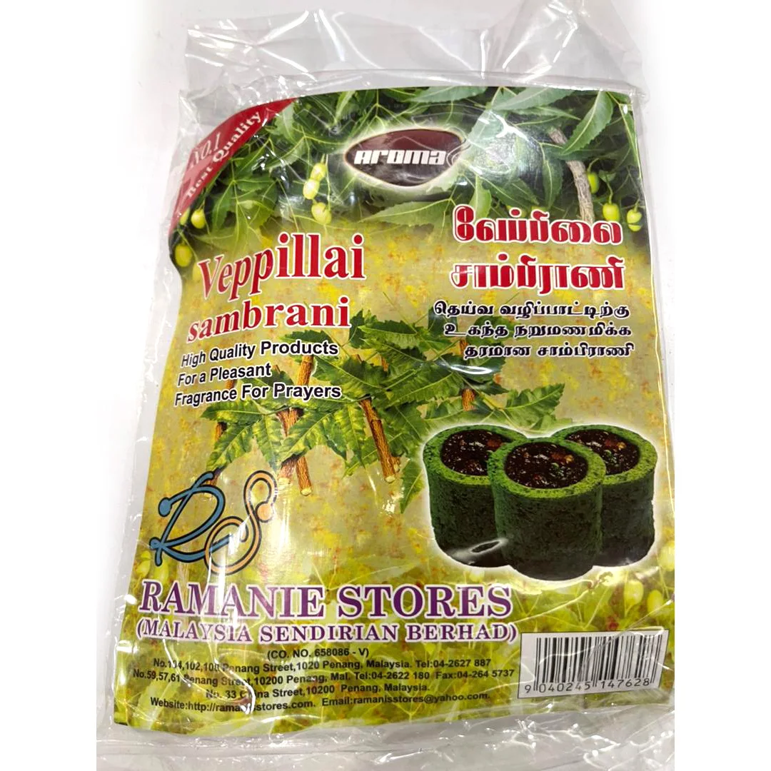 Ароматические цилиндрические благовония для молитвы Veppilai (Черри) самбрани высокого качества