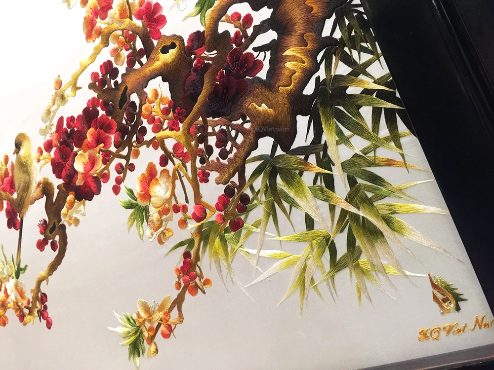 Роскошные подарочные и декоративные картины с изображением цветущего счастья богатства двусторонняя вышивка