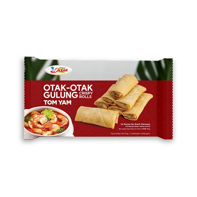 Малазийский полумягкий отак-отак гулун-хрустящие рулоны-Tom Yam 12 (275 г X 24