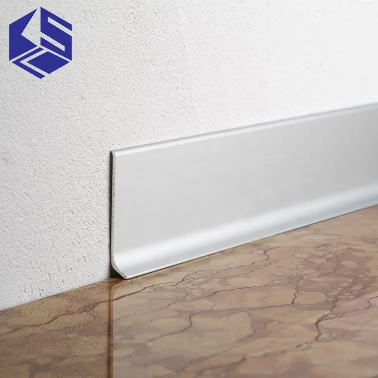 Decorative Wall Metal Aluminum Stainless Skirting Flexible Floor Stainless Steel Skirting Board