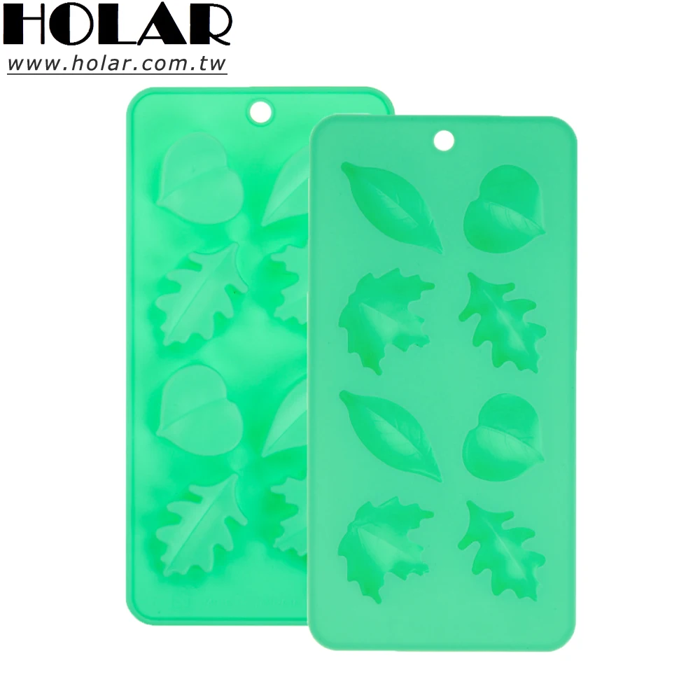 [Holar] Taiwan Made 8 Cavities Leaf Shape Silicone Mold for Making Soap Sugar Paste