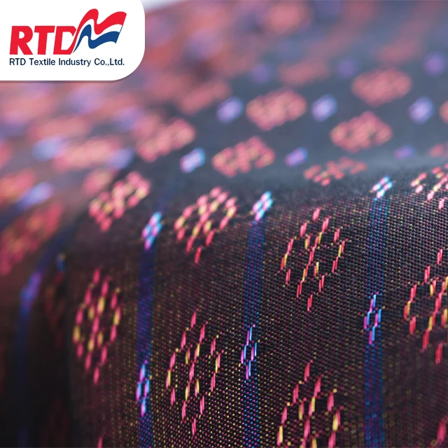 RTD Thai Traditional 100% Polyester Fabric  Uniform, Women Skirts - Red JD 1325