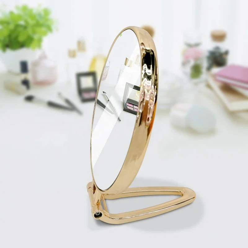 Electroplate Silver Pink Golden 3X Magnify Double Dual Sides Oval Round Square Hand Cosmetic Makeup Mirror