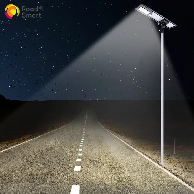 Ip65 Outdoor All In One Solar Street Lamp 20W 30W 40W 60W 80W 100W Integrated Led Solar Street Light