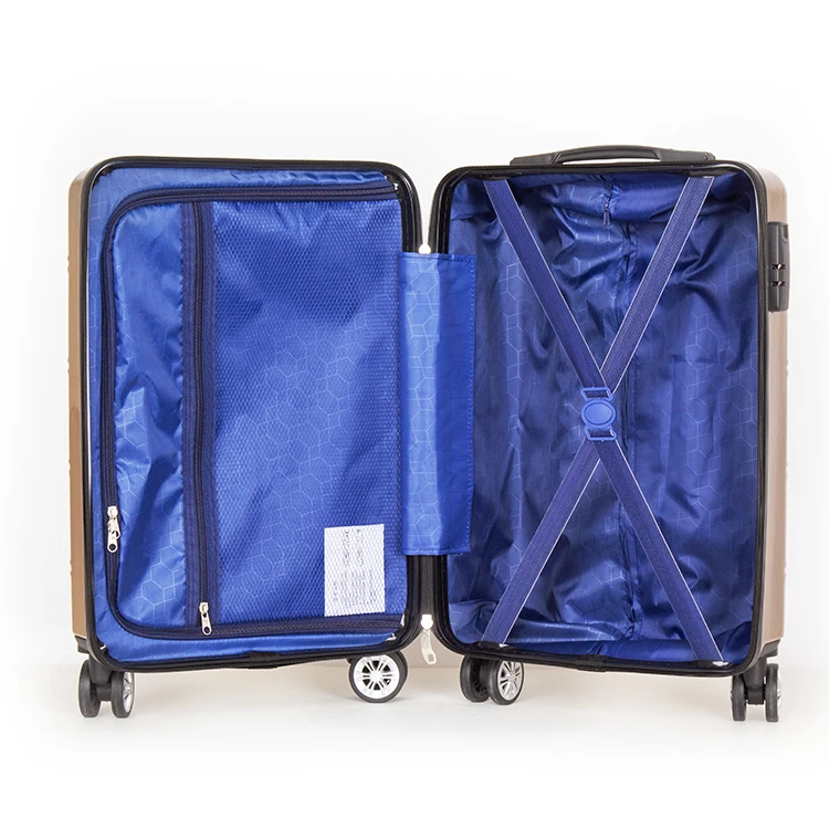 4 wheels trolley custom hand carry-on travel bags hard shell abs travelling bags luggage suitcase sets