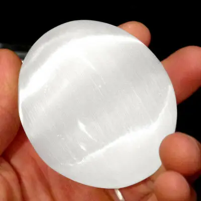 Wholesale natural Selenite Charging Plate :Selenite disc/selenite coaster:reiki healing stone:cup coaster:quartz slab:coaster