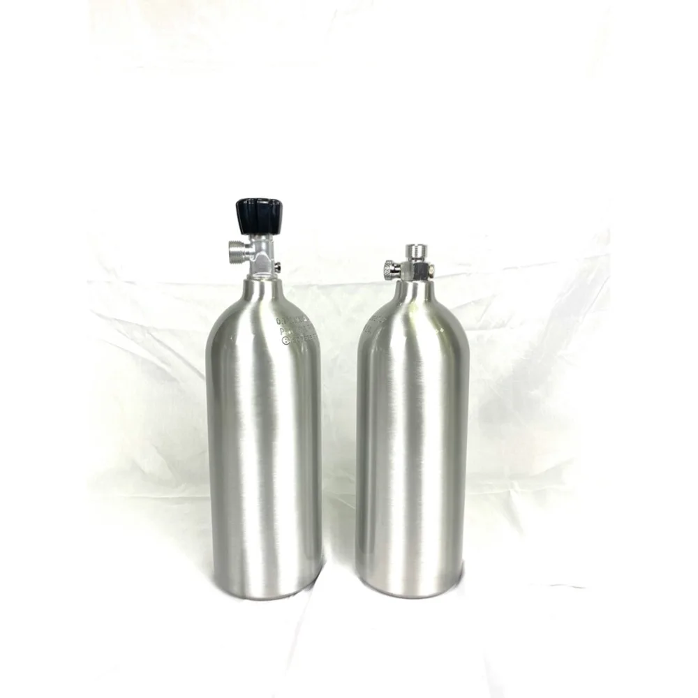 Taiwan 1.0L aluminum CO2 Gas cylinder aquarium tank without valve
