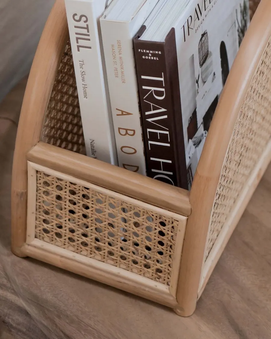 Eco-friendly rattan book stand from Vietnam