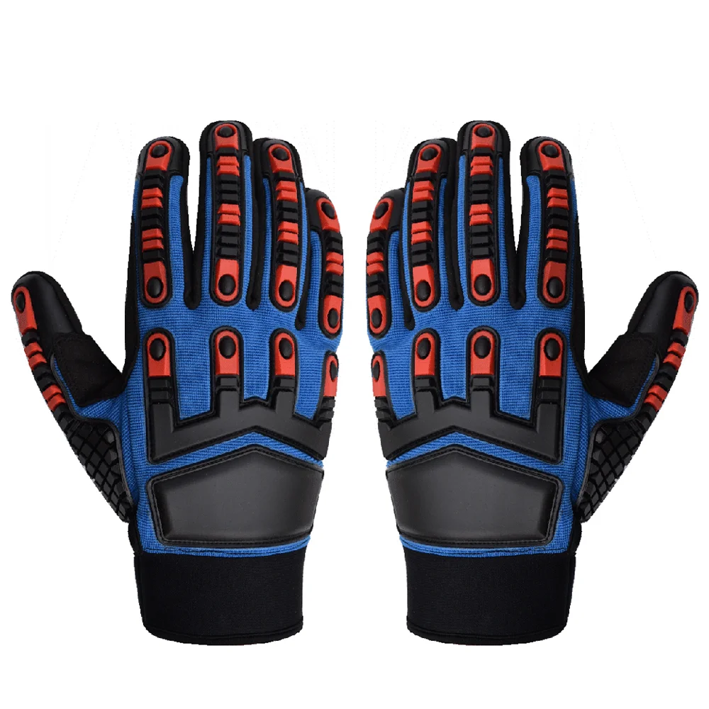 
Best Quality Impact Protective Mechanic Gloves / Anti-Vibration Gloves / Oil & Gas Industries Safety Gloves, Impact Gloves 