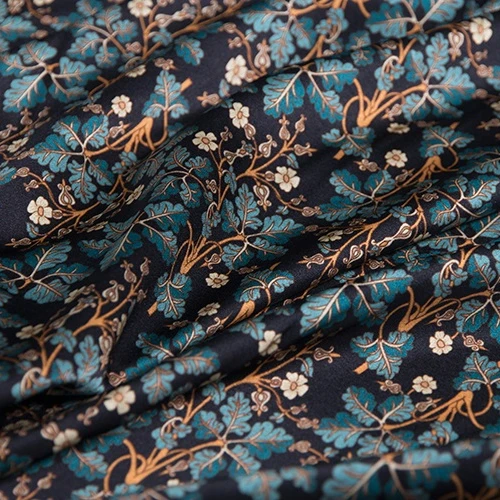 
Printed satin silk fabric 100% silk fabric with custom print 
