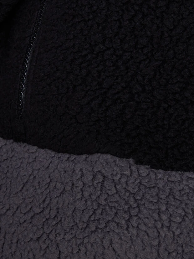 New Custom High Quality Unisex Custom Logo Sherpa Fleece HZ Jacket For Winter 2021