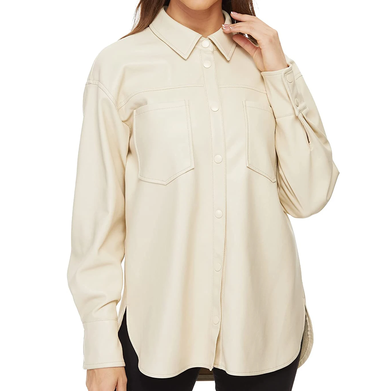 Оптовая продажа низкая цена модные кожаные байкерские Классические Куртки-бомберы с карманами на молнии для женщин большое количество