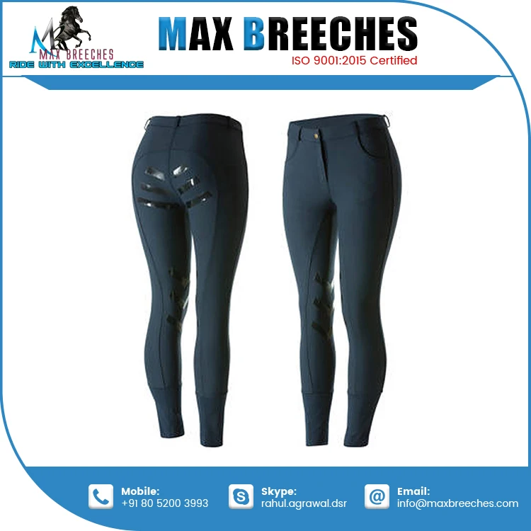 Factory Supply Comfortable Nylon Equestrian Breeches Man-Silicon Full Seat Breeches for Horse Riding Direct Export from India
