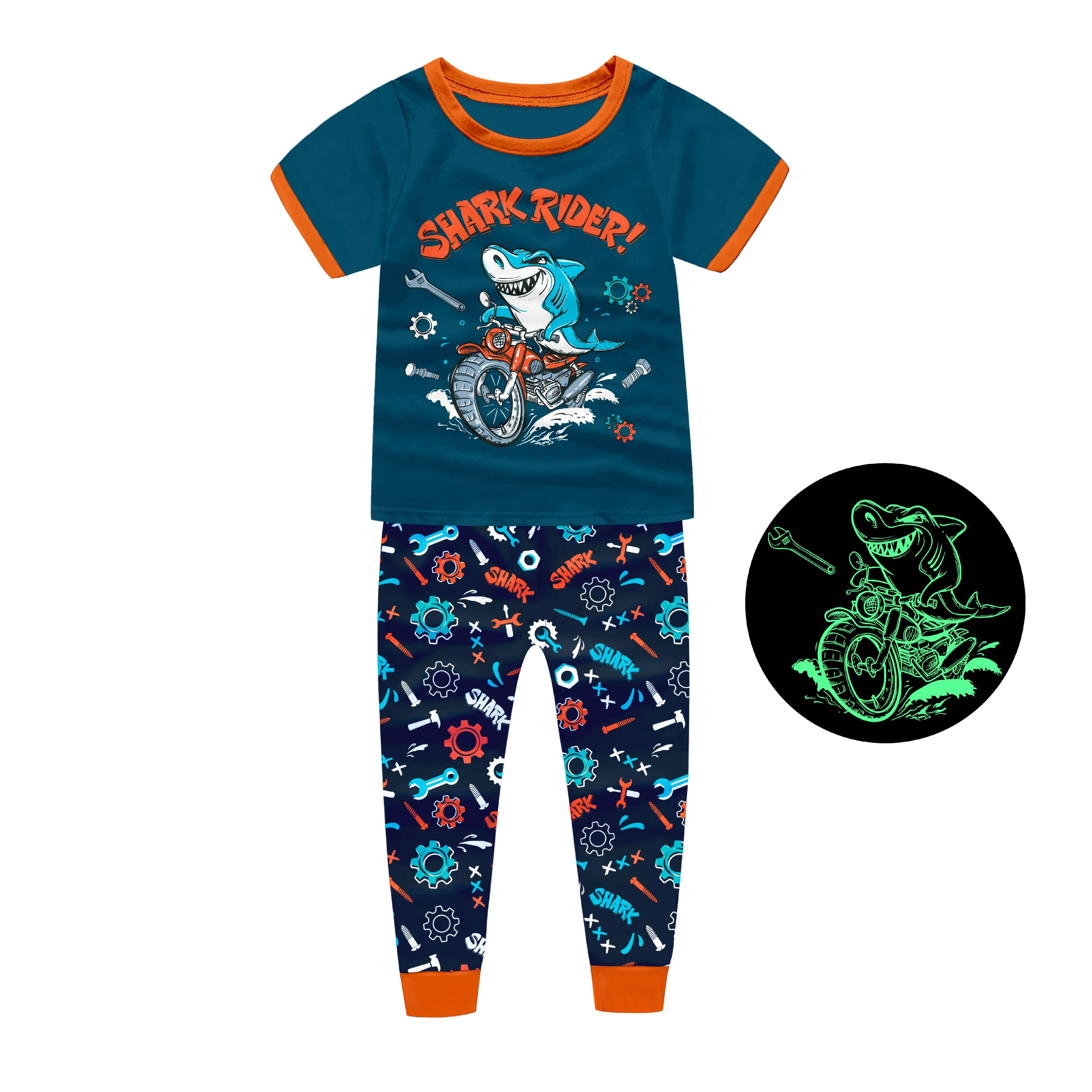 
dinosaur boy pajama children cartoon pijamas 100 cotton sleepwear pajamas 