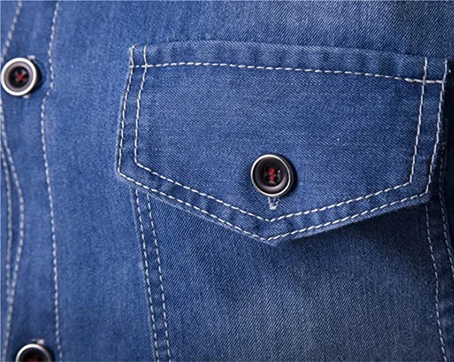 High Quality Mens Fashion Casual Wear Denim Shirts Top Trendy Design Hot Selling Washed Jeans Shirts for Mens