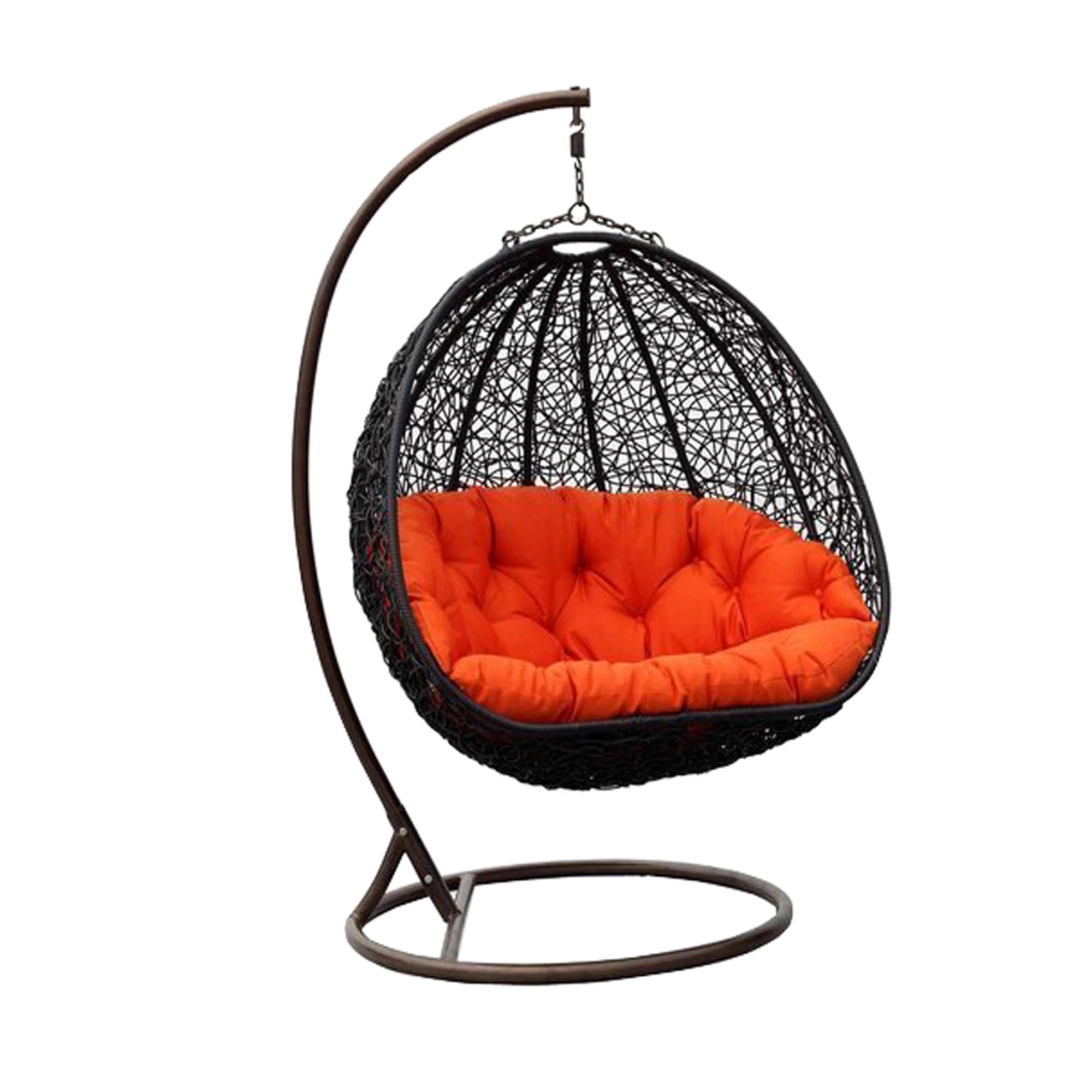 swings rattan wicker patio swings outdoor garden hanging egg chair powder coated aluminium frame patio swing chair