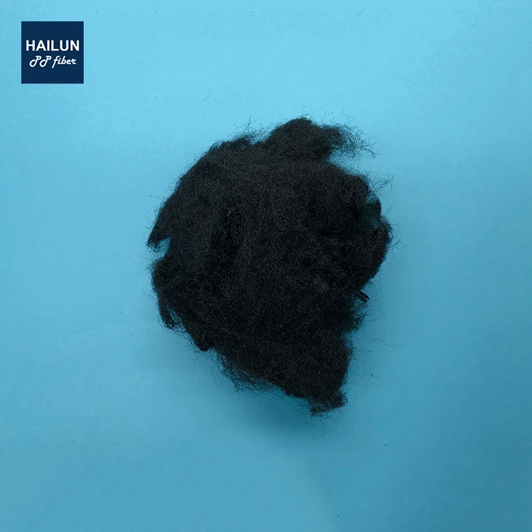 3D white Low shrinkage PP polypropylene  fiber