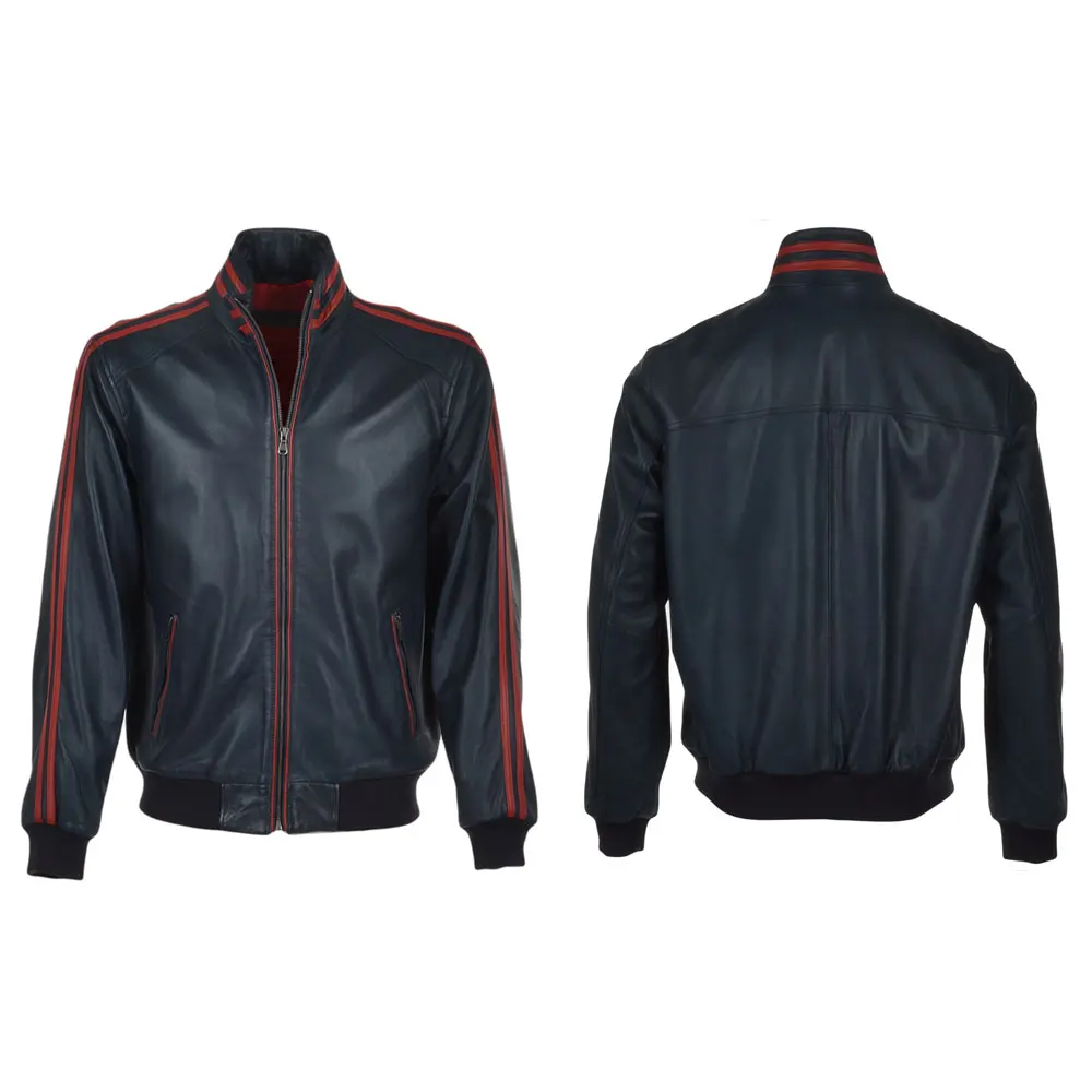 Mens Aviator Coat Shearling skin Genuine Leather Jacket Warm coats winter Fur Jacket