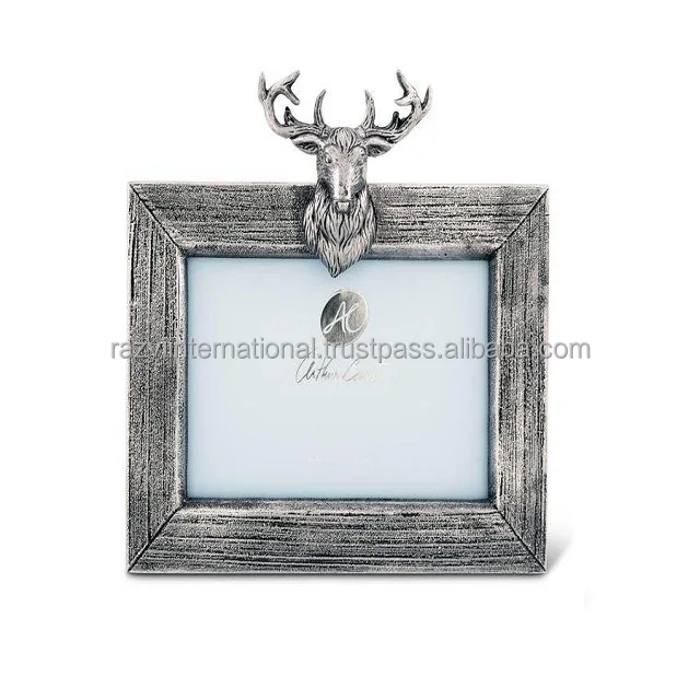 White border resin photo frames flat edge photo frame
