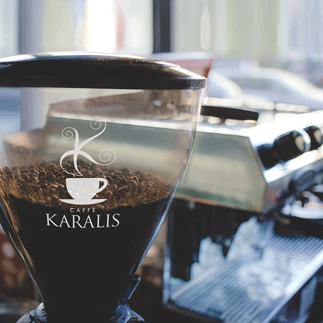 Quality whole Beans Espresso Coffee Blend - Caffe Karalis VIOLA 1Kg Bag in bag protected with aroma valve