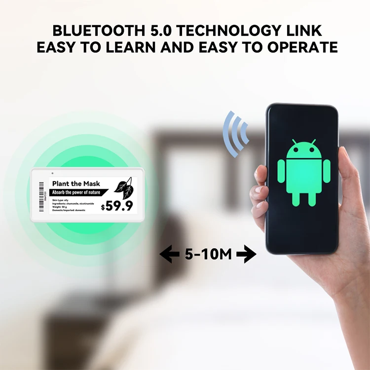 Supermarket Esl Label Esl E Ink  Price Display Shelves Price Tag Electronic Display