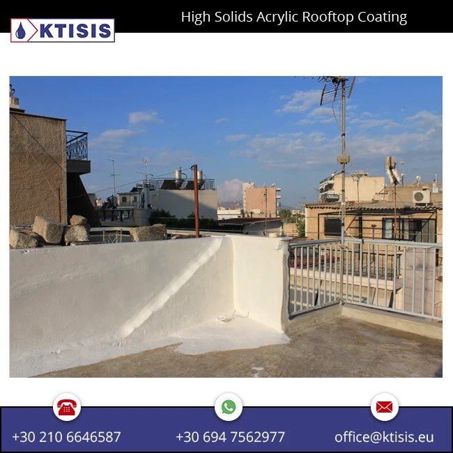 
Elastic Rooftop Coating for waterproofing flat roofs and conrete structures & cement tiles 
