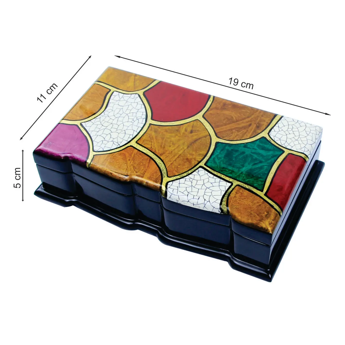 
Vietnam High Quality Competitive Price Multi-color Hot Sale Lacquer Case For Rings Earrings Bracelets Jewelry Box 