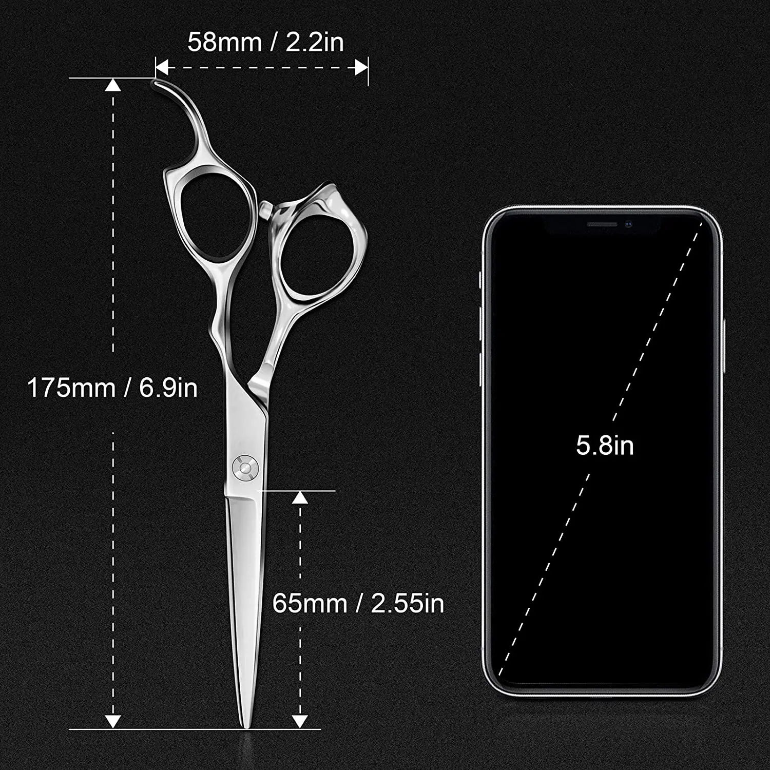 Ножницы для стрижки волос 6 5 дюйма японские ножницы из нержавеющей стали мужчин женщин детей и домашних животных