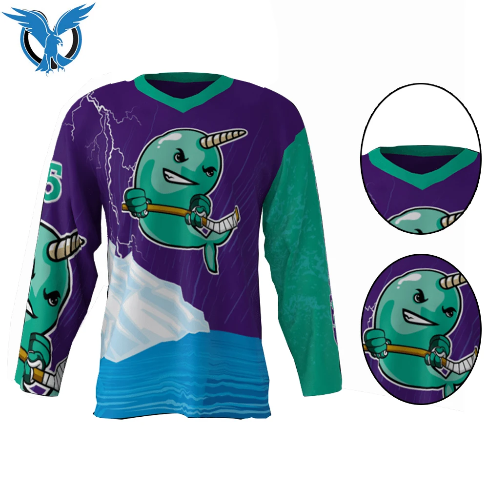 Мужская футболка для хоккея с шайбой удобная и дышащая