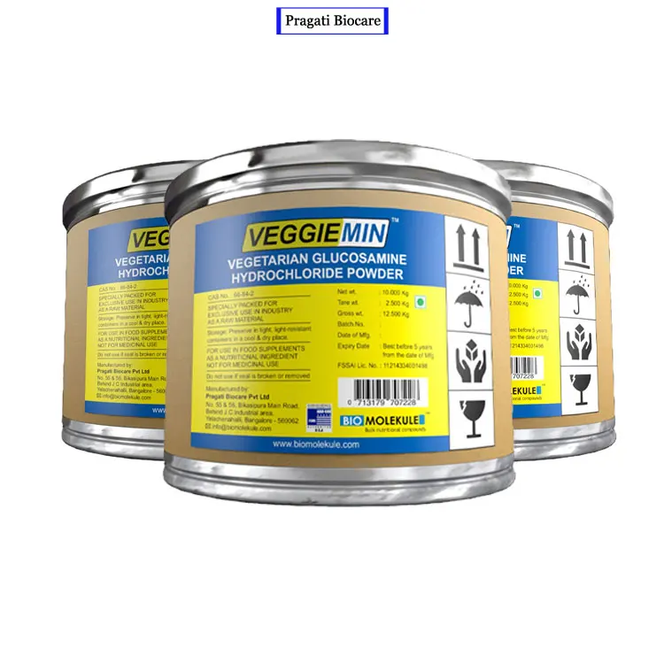 
ISO and GMP Certified 100% Vegetarian Glucosamine Hydrochloride Powder Available for Bulk Buyers 