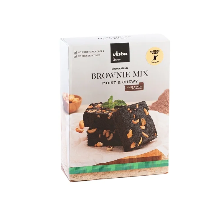 
Wholesale Food Grade Moist and Chewy Pure Cocoa Powder Brownies Mix Gluten Free 