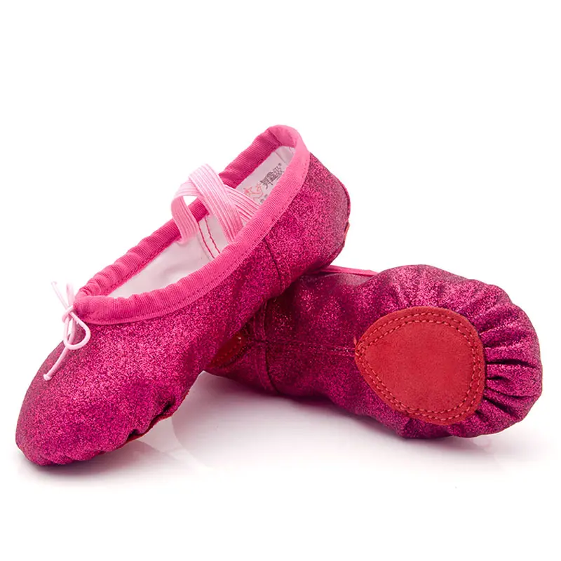 wholesale Ballet Shoes For Girls Soft Sole Flat Yoga Slippers Blue Pink Dancing Shoes Children Women Ballet Dance Shoes