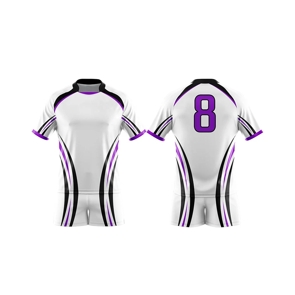 Reasonable low price rugby jersey uniform with names in wholesale Top Quality Fully Customized Rugby Shorts