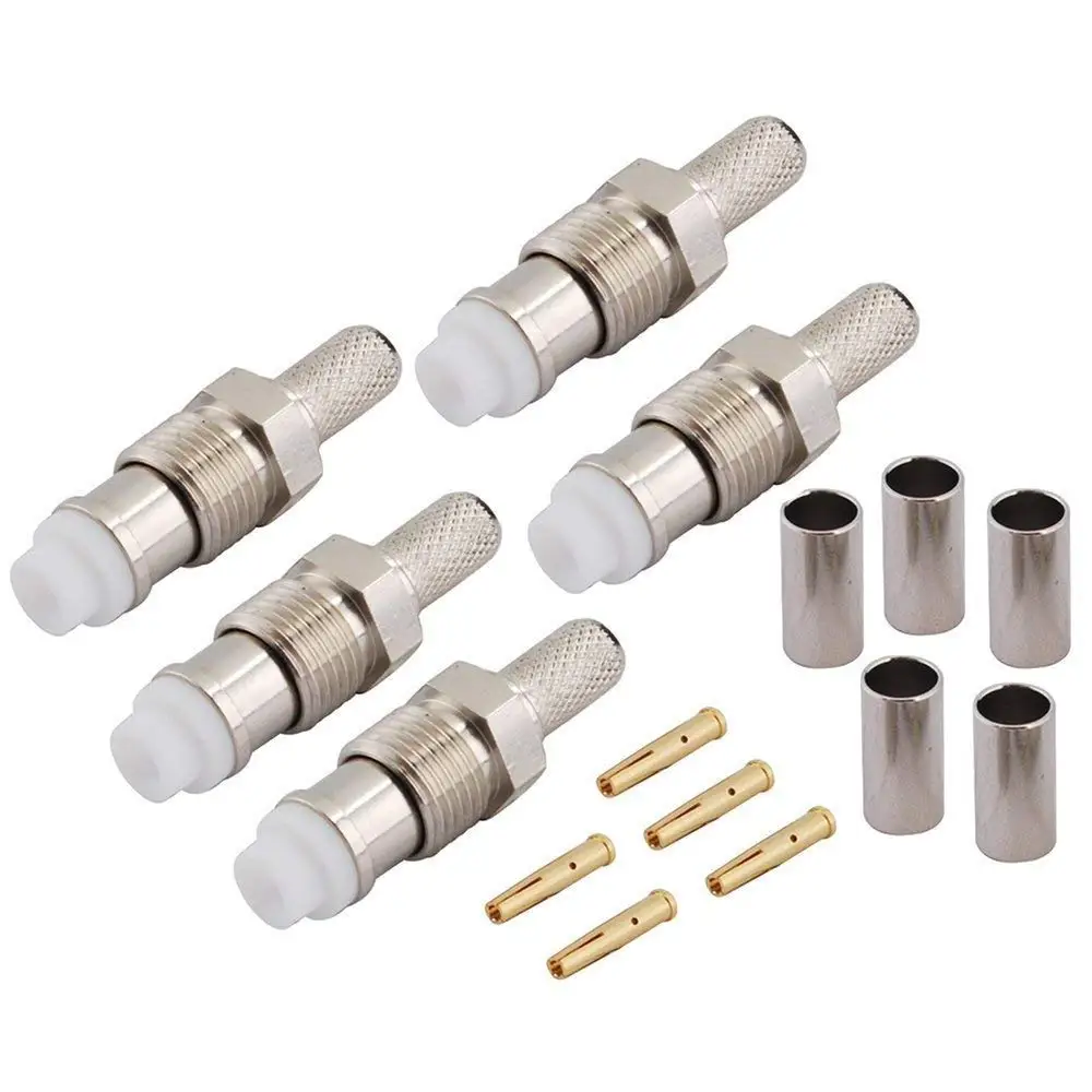 50 Ohm Crimp Type FME Jack Female Connector For LMR240 cable