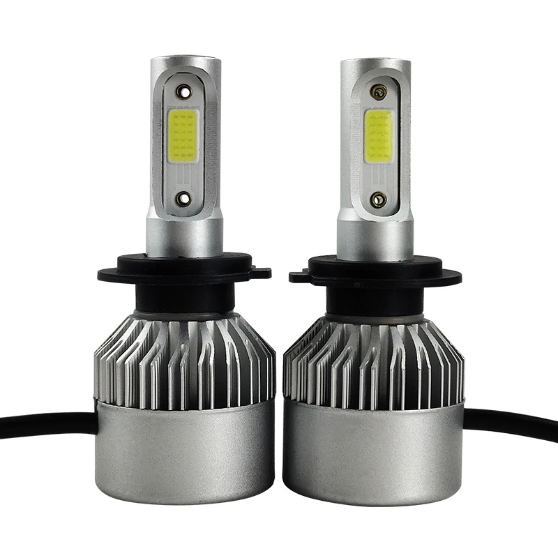 Auto Car Accessory led Light kit COB Headlight Bulbs S2 H3 LED with