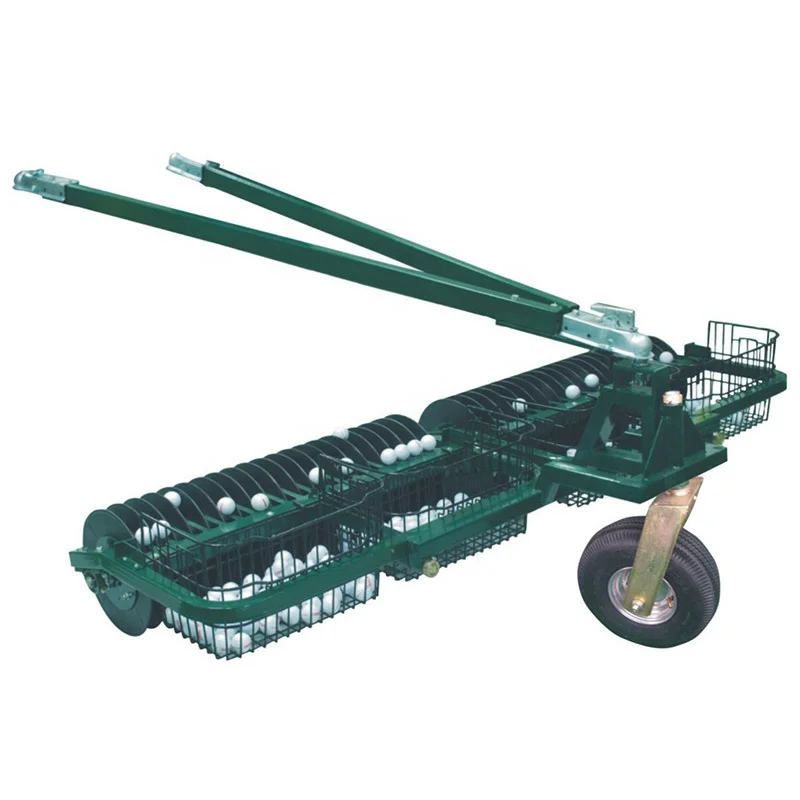 Golf Course Equipment Golf Range Picker Two  Section Range Ball Pick Up machine