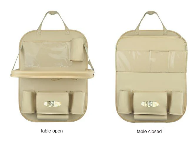 Популярный многоцелевой прозрачный Карманный автомобильный Органайзер из искусственной кожи для хранения на заднем сиденье автомобиля