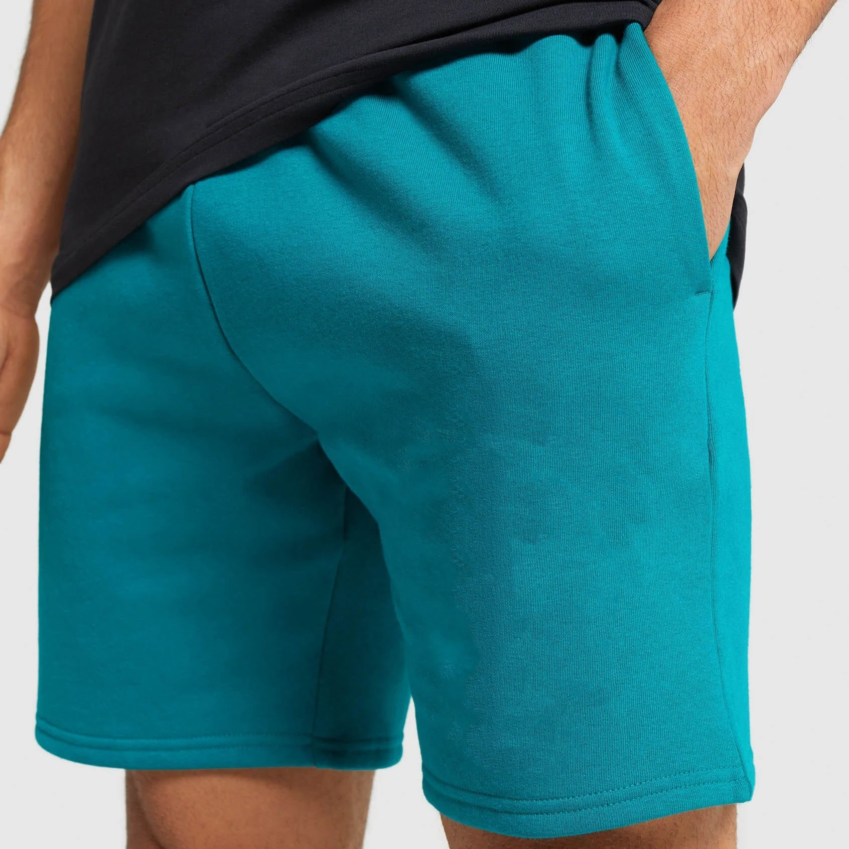 Шорты-карго мужские на молнии из хлопка махровые