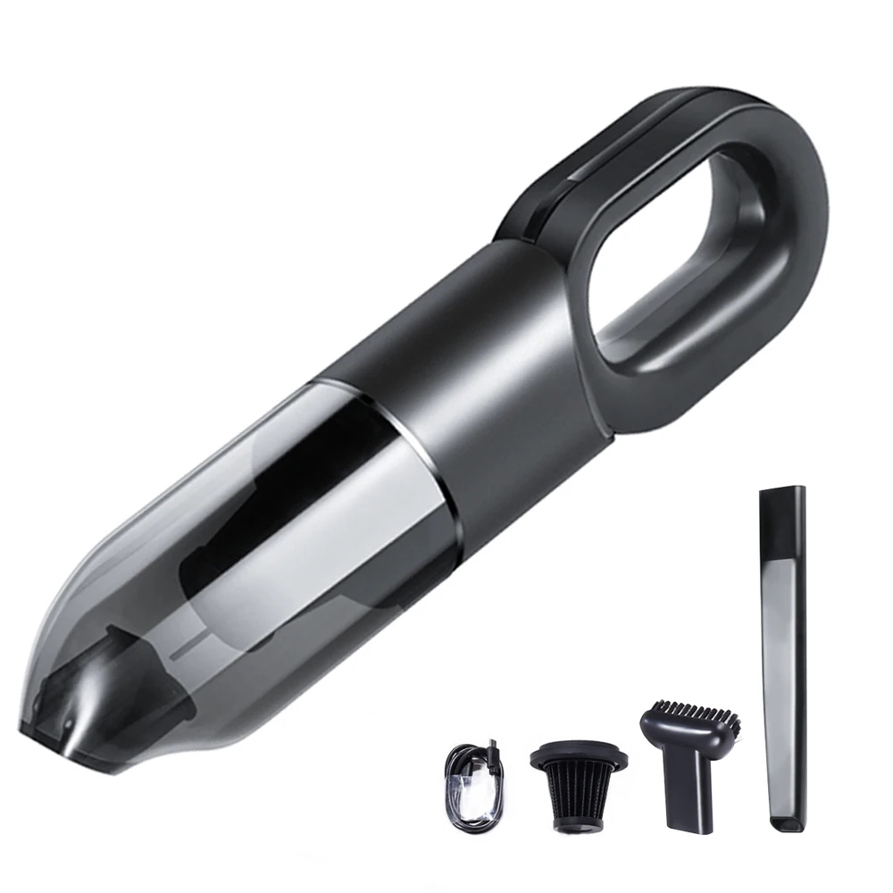 Портативный Пылесос аккумуляторный очиститель автомобиля дома и двойного назначения 6000Pa Супер всасывания время автономной работы легкий