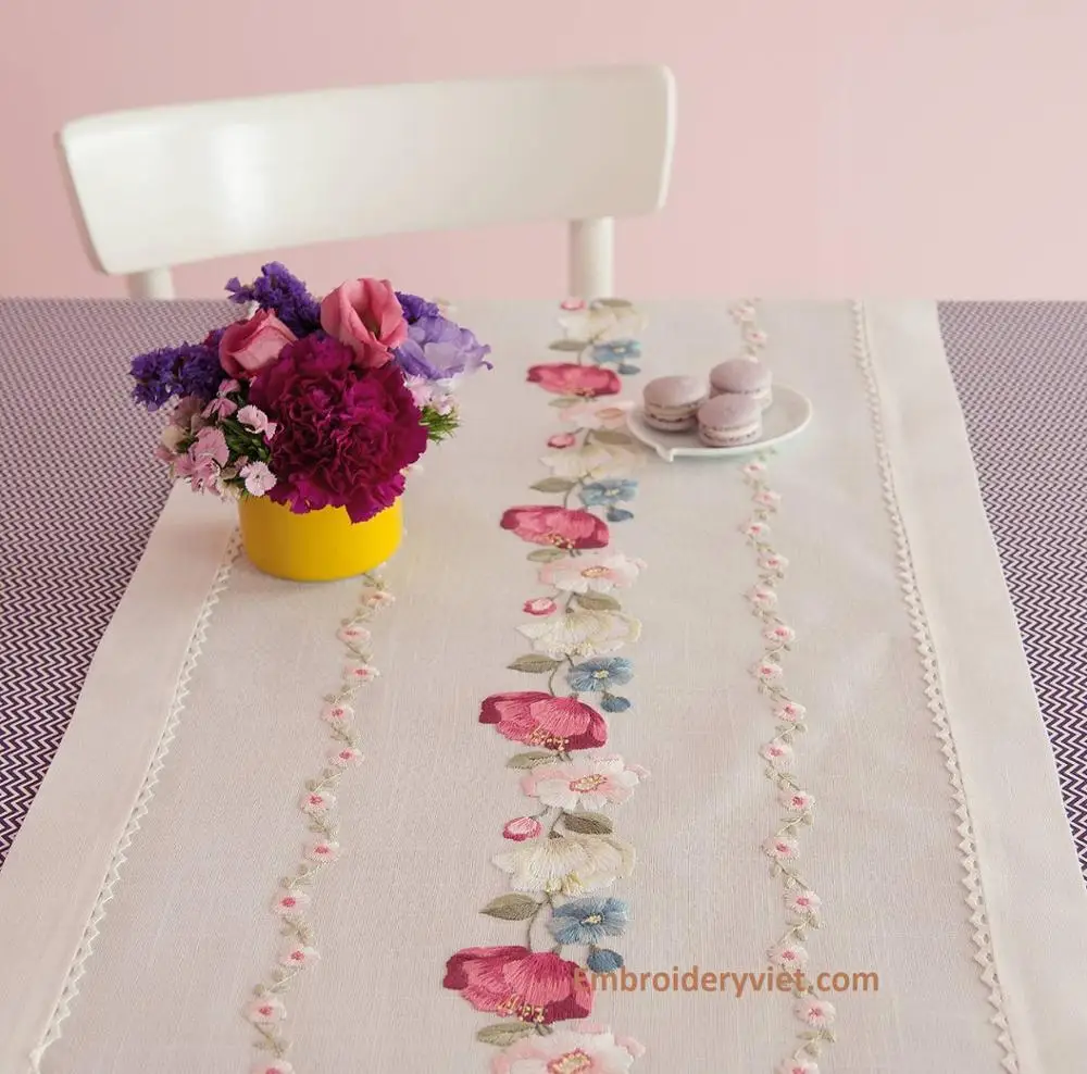 
Hand Embroidery Table Runner 