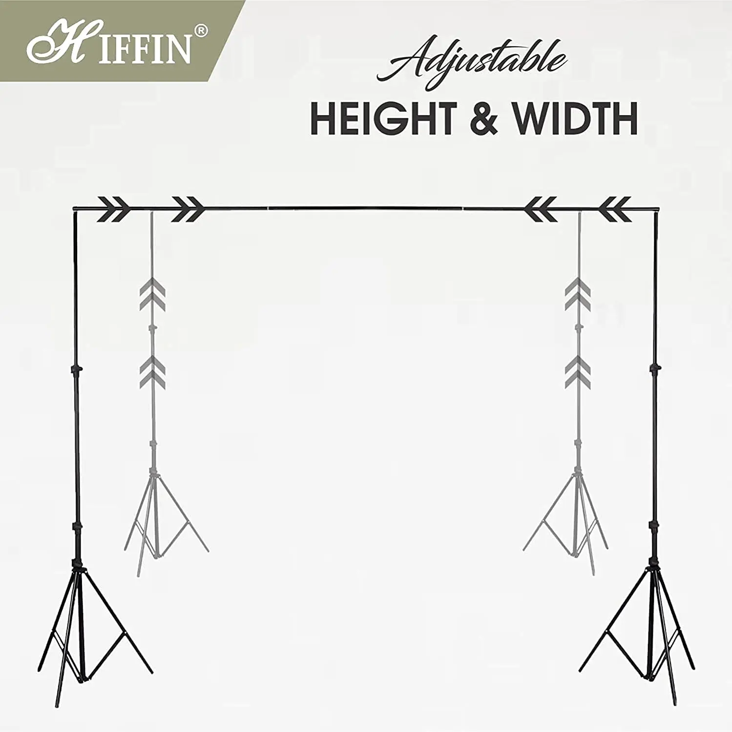 Photography Accessories Backdrop Photo Light Studio Muslin Background Stand Backdrop Support System Kit (Stand with Curt