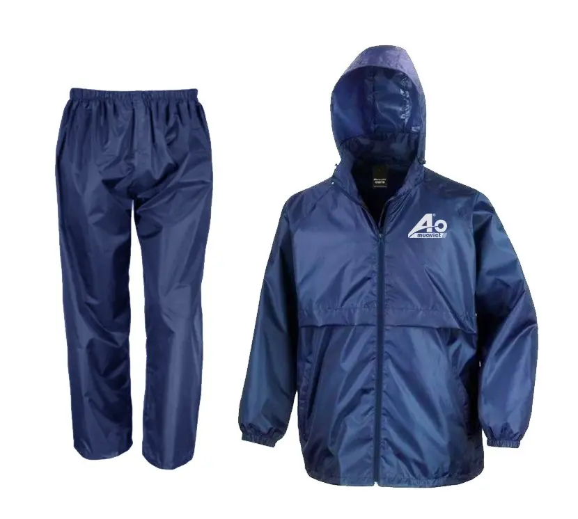Вьетнам производство пластмассы 100% EVA/PE парашют сотовый дождевик костюм для мужчин и женщин