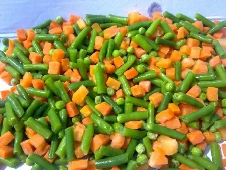 Frozen Mixed Vegetables(peas+beans+carrot) items