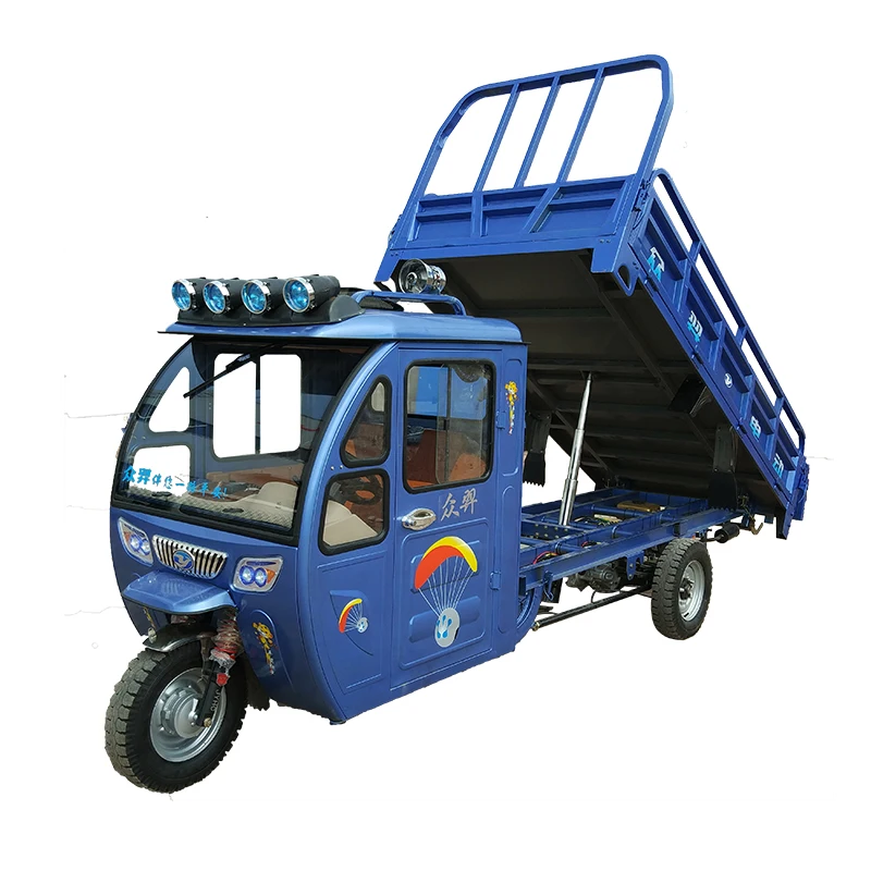 2021 new design new energy 60V1000W van moped cargo electric tricycles