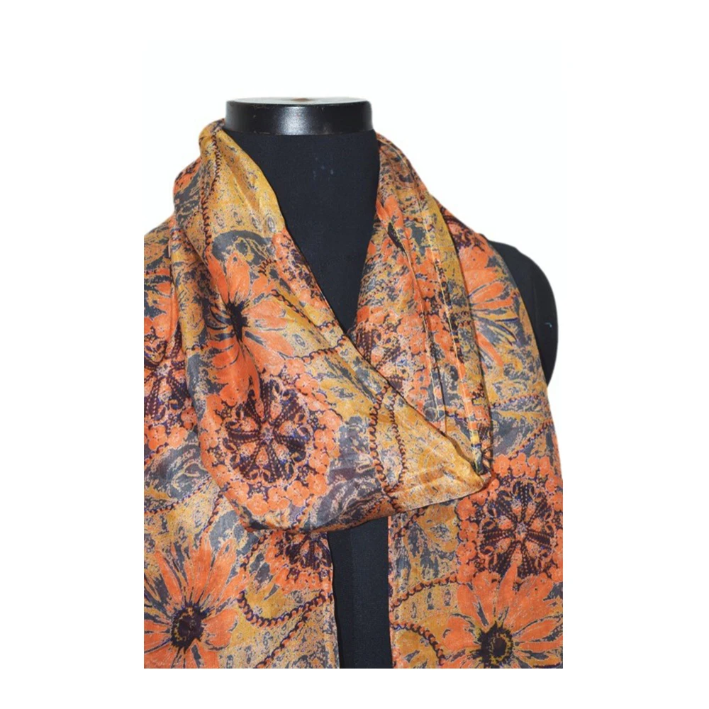 
Новый стиль, модные шелковые шарфы, Женский индивидуальный шарф из 100% натурального шелка 