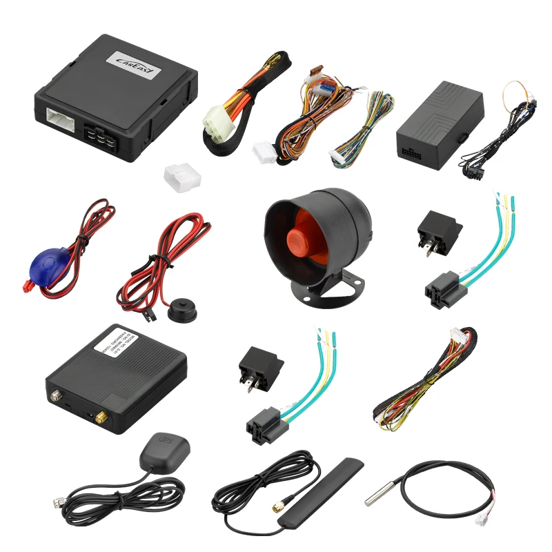 4G GPS/GSM Smartphone APP control car alarm with remote fuel cut off anti-hijacking and remote start via APP or remote control