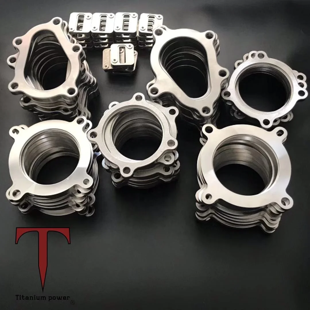 CP2 Gr2 titanium 3 inch exhaust flange 2 bolt for exhaust